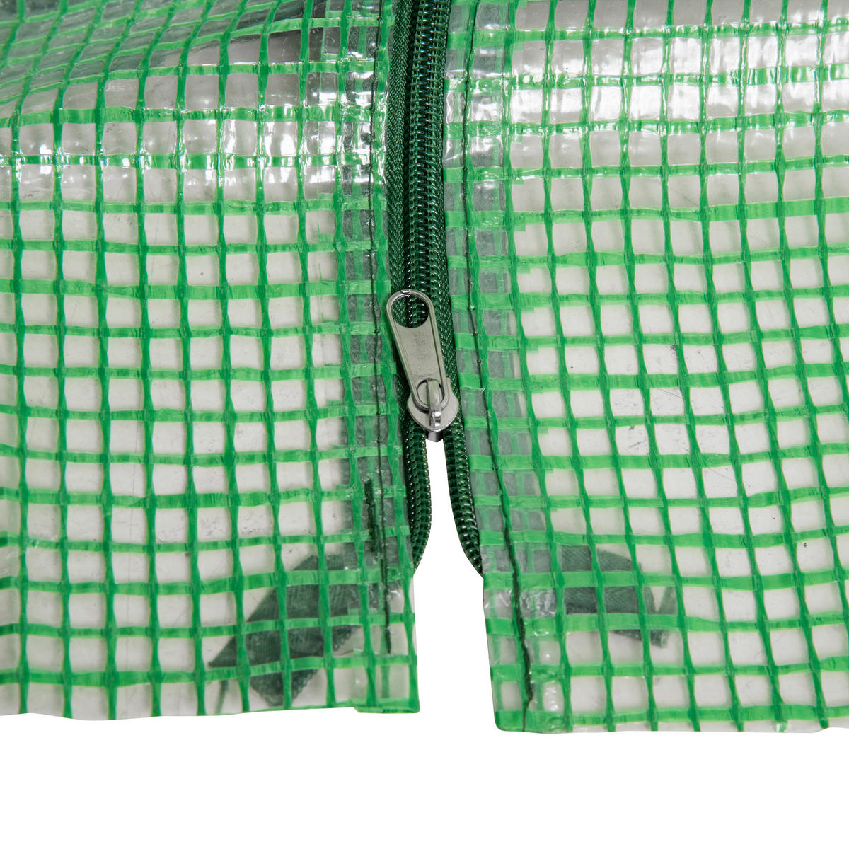 FOLIENGEWÄCHSHAUS, Grün, PE, Stahl - Grün, Kunststoff (90/90/270cm) - Outsunny