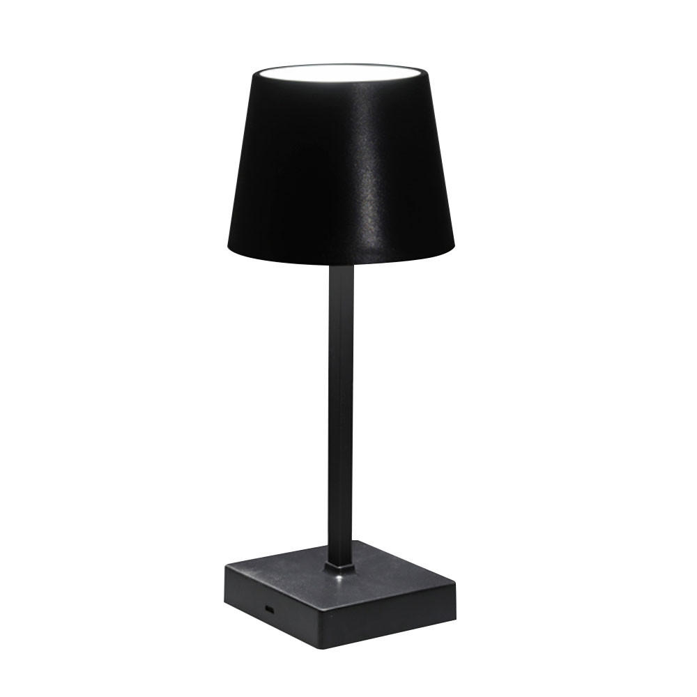 LED TISCHLEUCHTE Schwarz Akku Touchfunktion - Schwarz, Kunststoff (10.5/10.5/26cm)