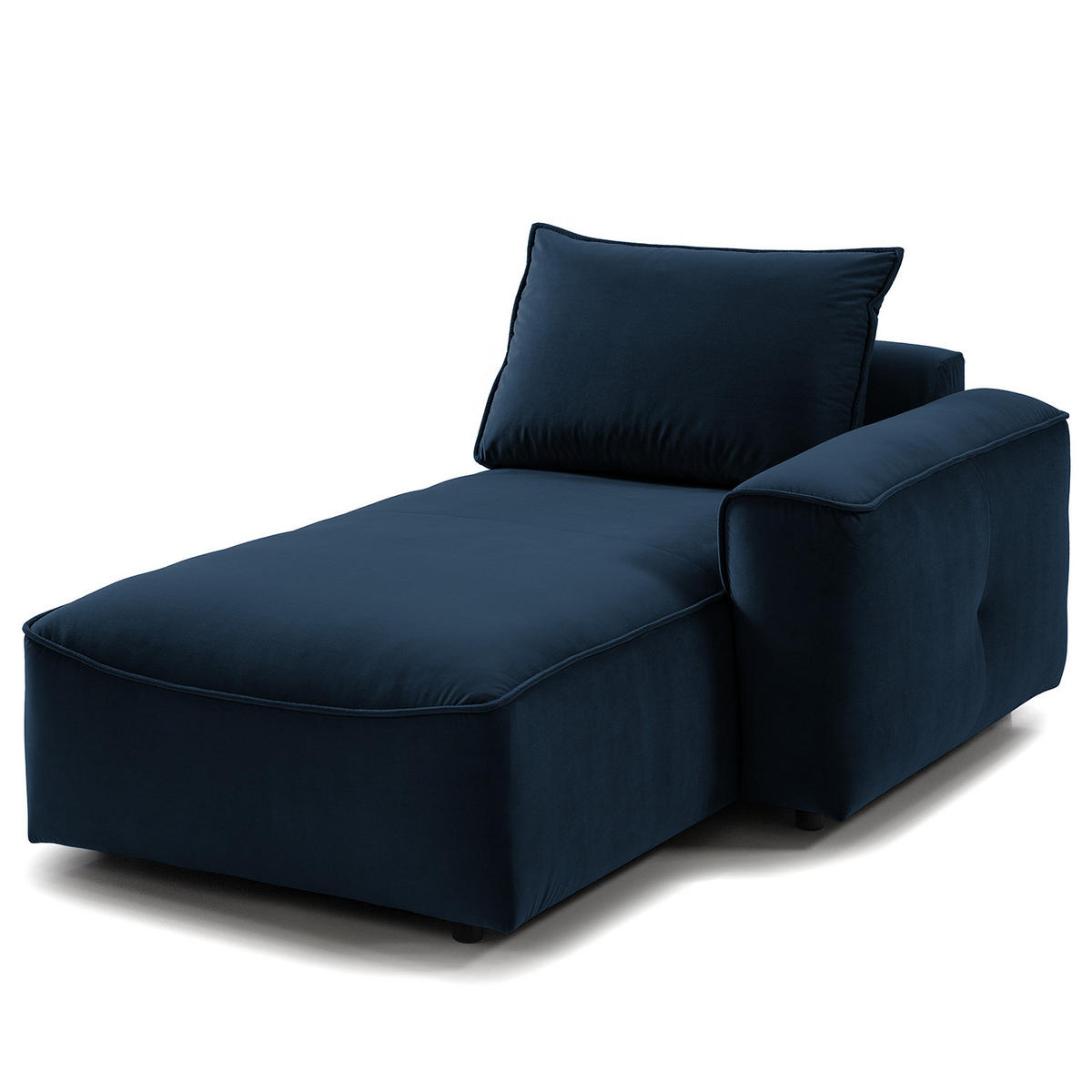 MODULLONGCHAIR - Dunkelgrau, Holz/Textil (170/82/105cm) - home24