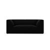 SOFA Ruby aus Samt schwarz 2 Sitzplätze - Schwarz, Textil (93/69/174cm) - Micadoni