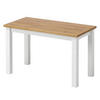 COUCHTISCH Massivholz 38/75/45 cm - Braun/Weiß, Holz (38/75/45cm) - hagge home