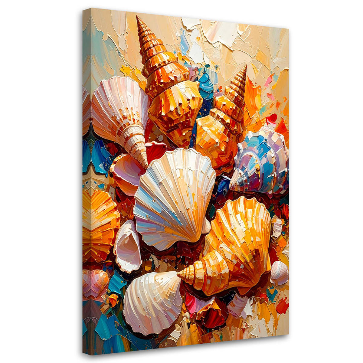 LEINWANDBILD Natur und Botanik 80x120cm - Beige, Textil (80/120cm) - Feeby