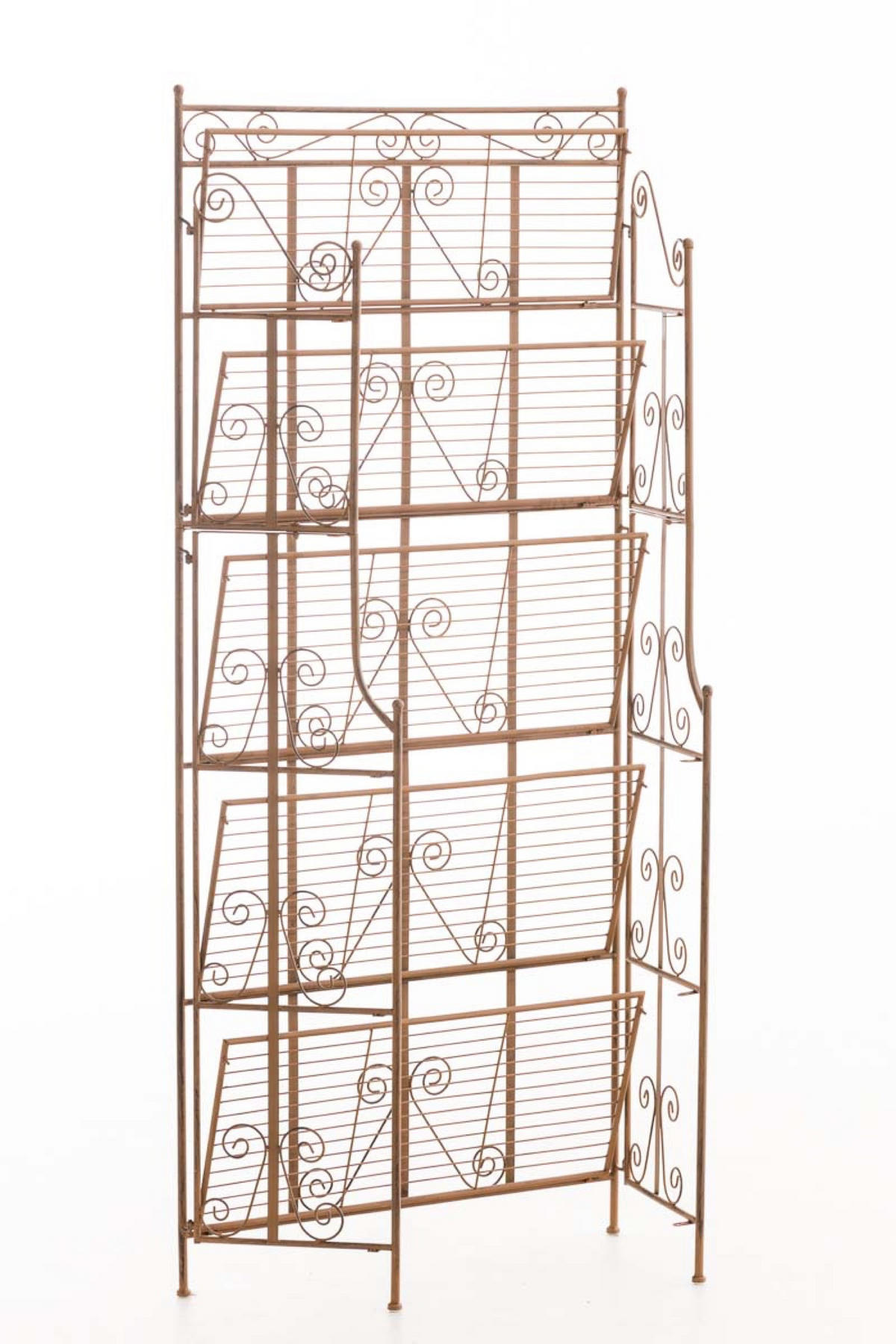 STANDREGAL Cio antik braun - Braun, Metall (74.5/173/34.5cm) - TPFGarden