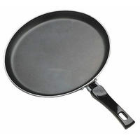 PFANNKUCHENPFANNE ø 24 cm - Standard-Antihaftbeschichtung - Schwarz, Metall (24cm)