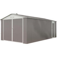 METALL-GARAGE PVC nevada - Hellgrau, Metall (310/235/570cm) - Habitat Garten