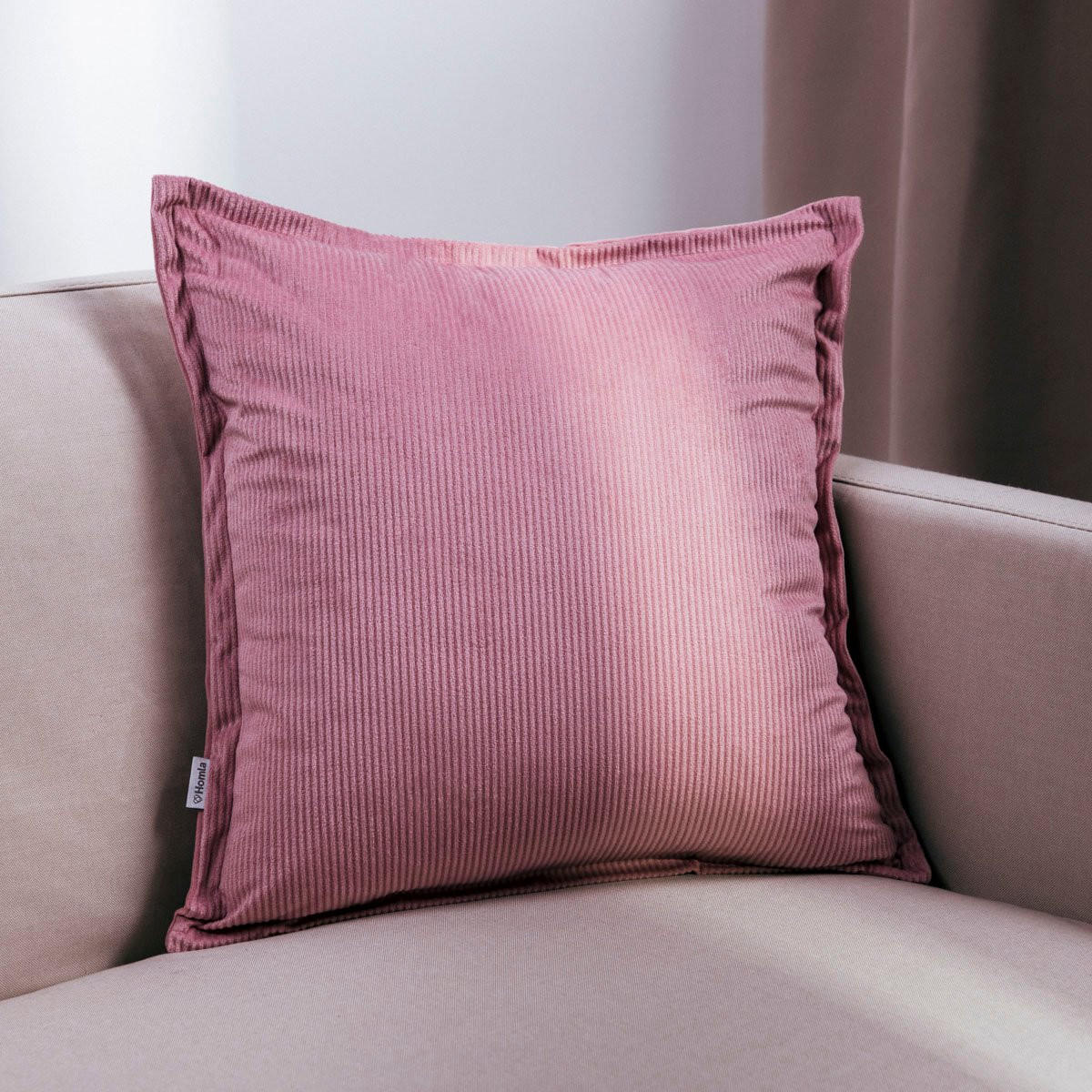 KOPFKISSENBEZUG Nantu rosa 45/45 cm - Rosa, Textil (45/45cm) - Homla