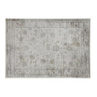 TEPPICH Viskose Graues Muster 160x230 cm RYAD - Grau, Textil (160/230cm) - Miliboo