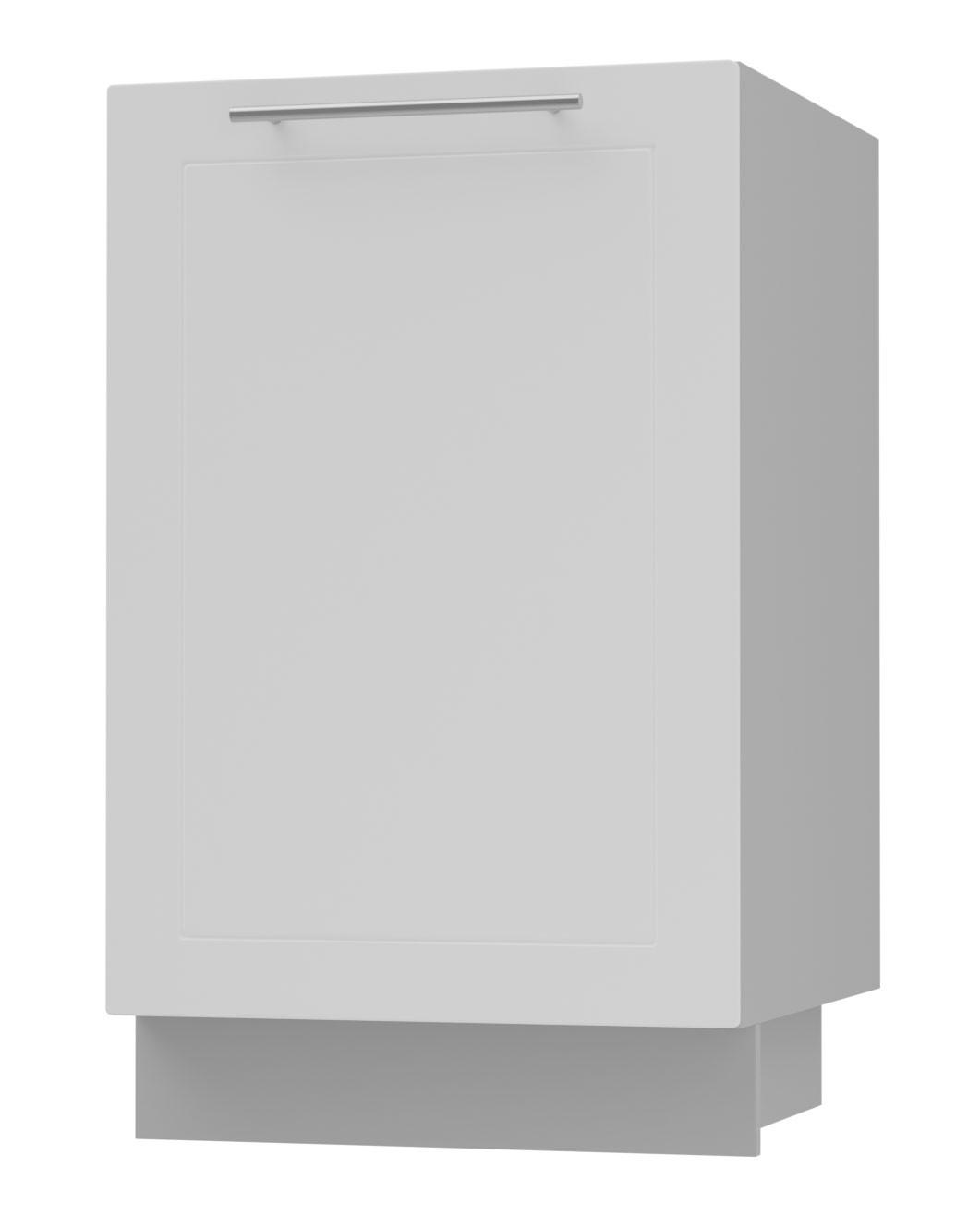 Feldmann-Wohnen Küchenunterschrank Weiß, Grau 50x82x50 cm
