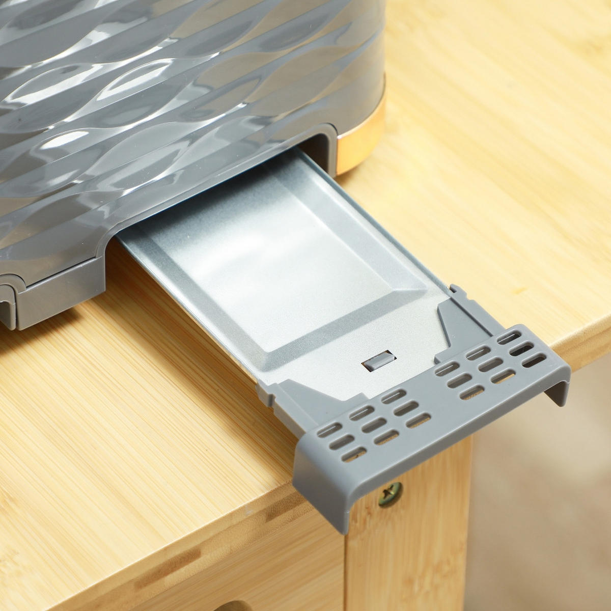 WASSERKOCHER-TOASTER Set 4 Scheiben 1,7L Grau 3000W - Grau, Kunststoff (19.5/23.2/24.1cm) - Rolipo