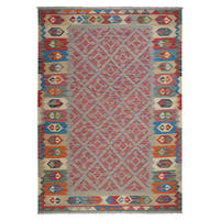 HANDWEBTEPPICH Kelim Gashgai Beige 249/175 cm Schurwolle - Beige, Textil (175/249cm) - Looma