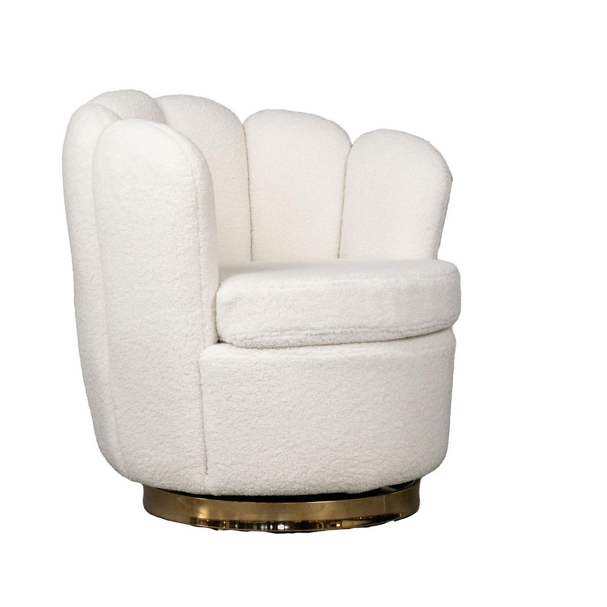 SESSEL drehbar aus Stoff, beige - Beige, Textil (76/80/76cm) - Giga Meubel