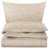 BETTWÄSCHE 155x200 Renforce Bettbezug Baumwolle Melange Taupe Beige - Taupe, Textil (155/200cm) - Carpe Sonno