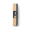 BADSCHRANK Fucino Anthrazit/Goldkraft Eiche 30 x 190 cm - Anthrazit/Eiche Wotan, Holzwerkstoff (30/190/30cm) - Livinity®