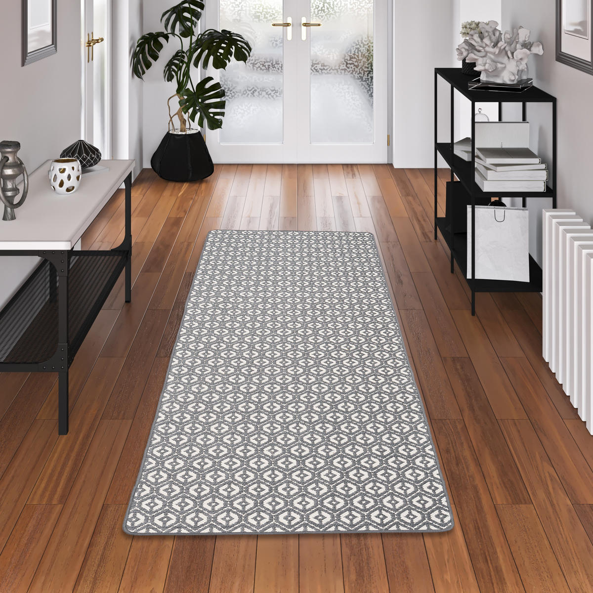 IN- UND OUTDOOR TEPPICH LÄUFER BEIDSEITIG CAPE COD - Grau, Textil (80/320cm) - Snapstyle