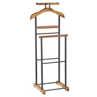 HERRENDIENER MEDINA - Dunkelbraun/Schwarz, Metall (44/105/35cm) - CARO-Möbel