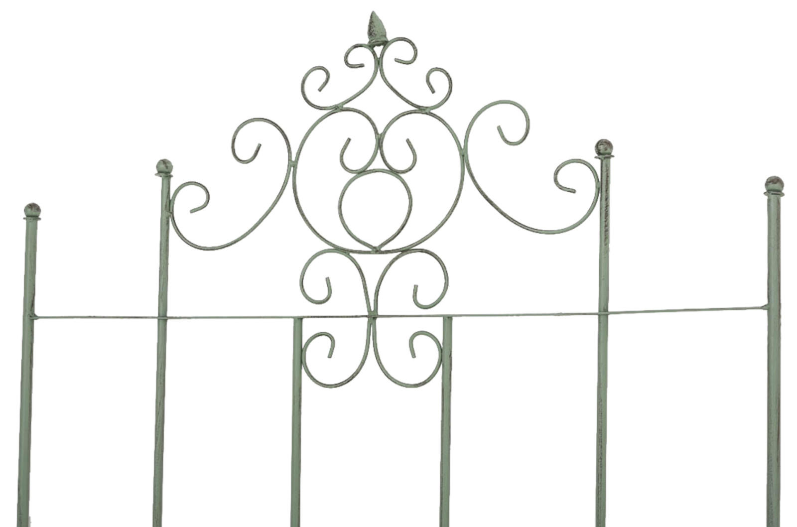 RANKGITTER Paul - 2er Set antik-grün - Grün, Metall (85.5/170/2cm) - TPFLiving