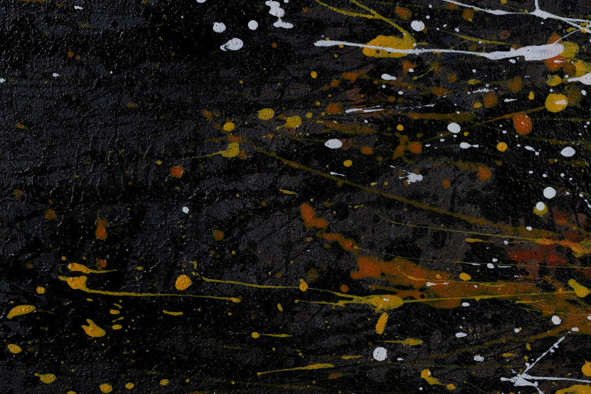 ACRYLBILD HANDGEMALT 100/75 cm - Gelb, Holz/Textil (100/75cm) - KUNSTLOFT