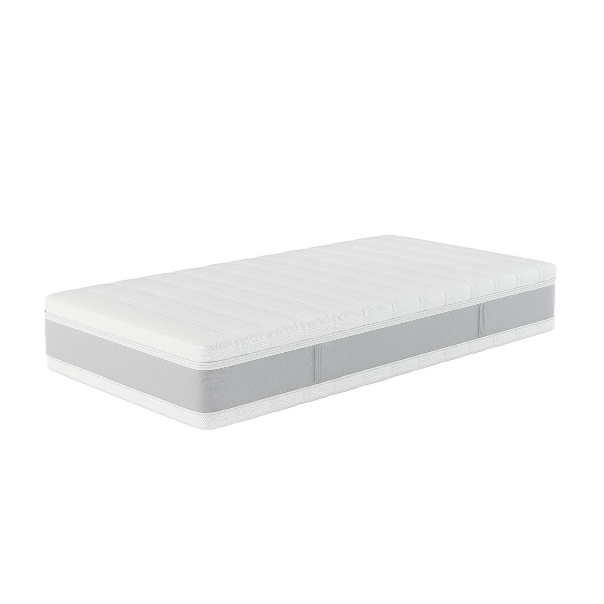 KALTSCHAUM-MATRATZE "Sleep Balance Pro", H2/H3, 100 x 200 cm, Höhe: ca. 24 cm - Weiß, Textil (100/200cm) - Hn8 Schlafsysteme