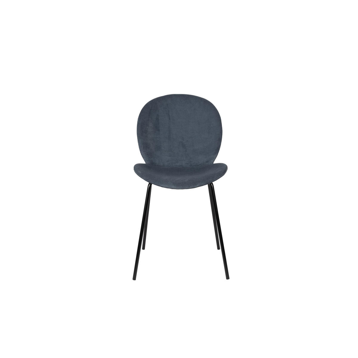 ESSZIMMERSTUHL Bonnet Terra - 2 er Set - Blau, Textil (45/84/53cm) - Zuiver