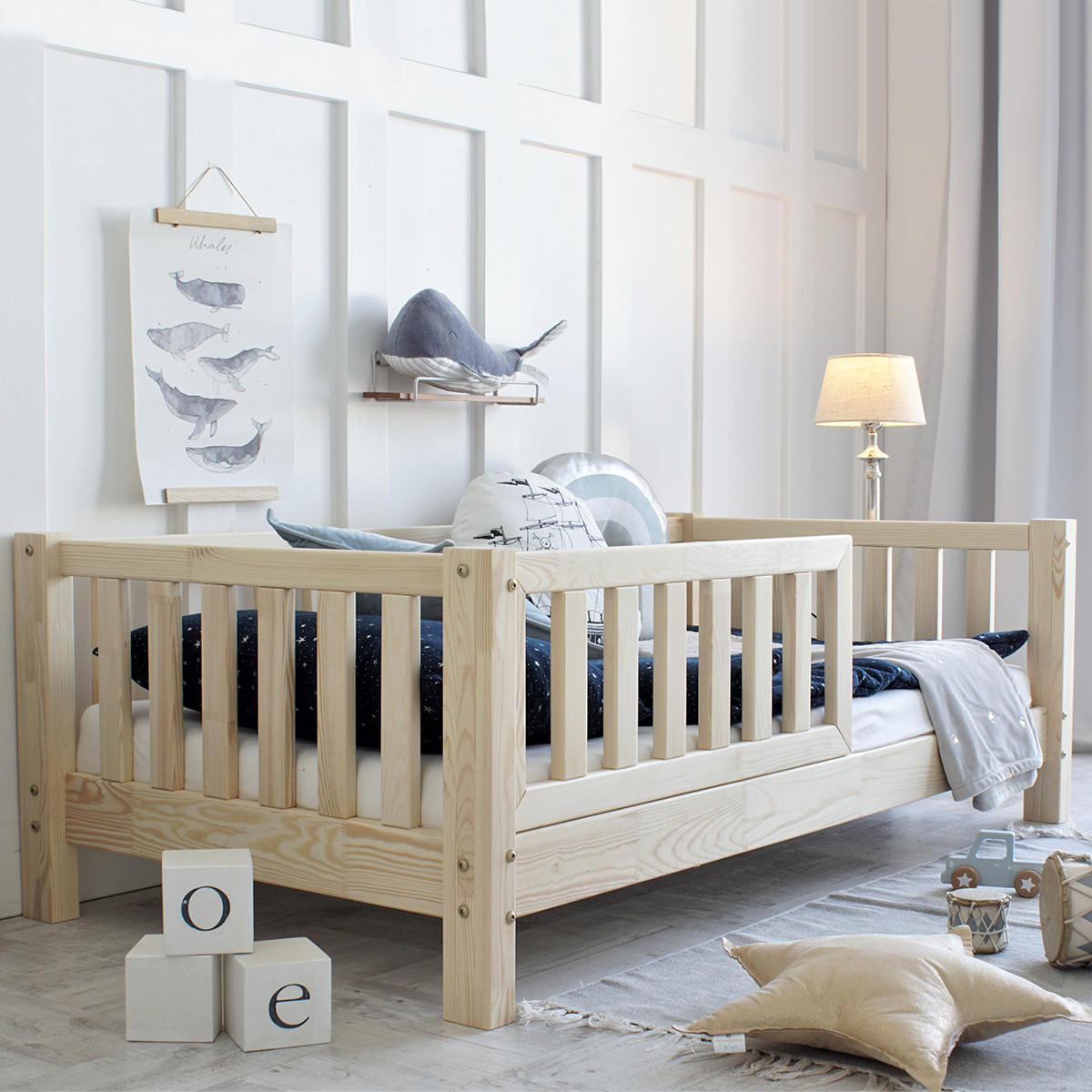 POSTEL 90/190 Agnès Přírodní dřevo - hnědá, dřevo (90/190cm) - Petits-meubles