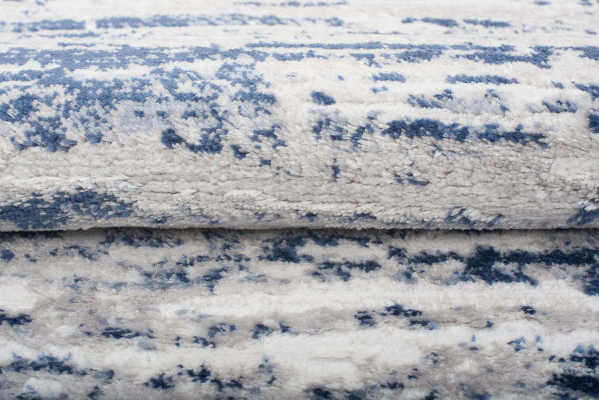 TEPPICH SKY Blau Grau 120/170 cm - Blau/Grau, Textil (120/170cm) - Tapiso