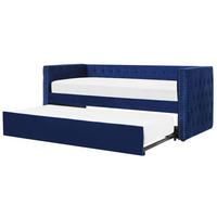 TAGESBETT 90/200cm Marineblau Gassin - Blau, Textil (90/200cm) - Beliani