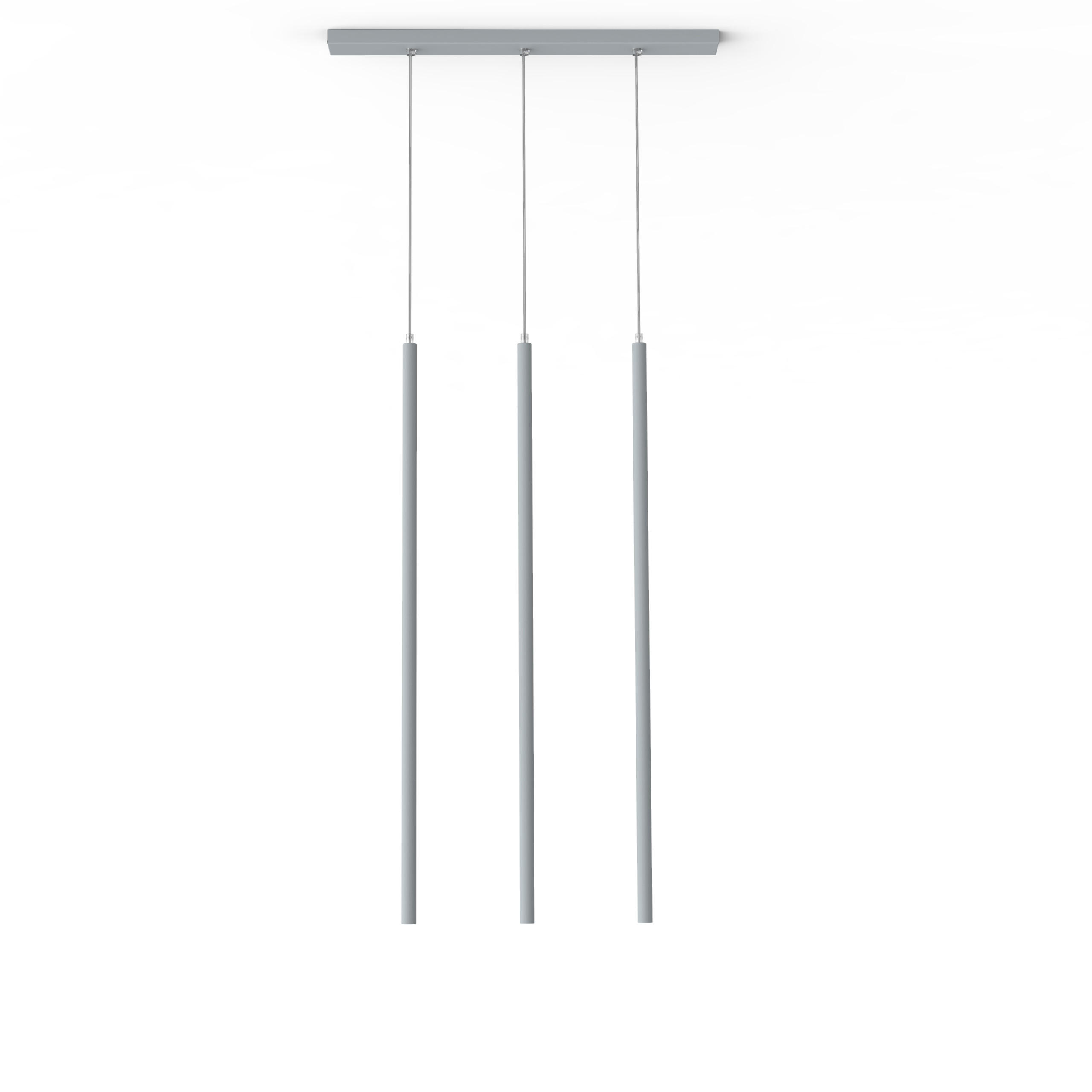 LED-HÄNGELEUCHTE - Grau, Metall (6/70/100cm) - Lumicom