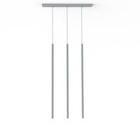 LED-HÄNGELEUCHTE - Grau, Metall (6/70/100cm) - Lumicom