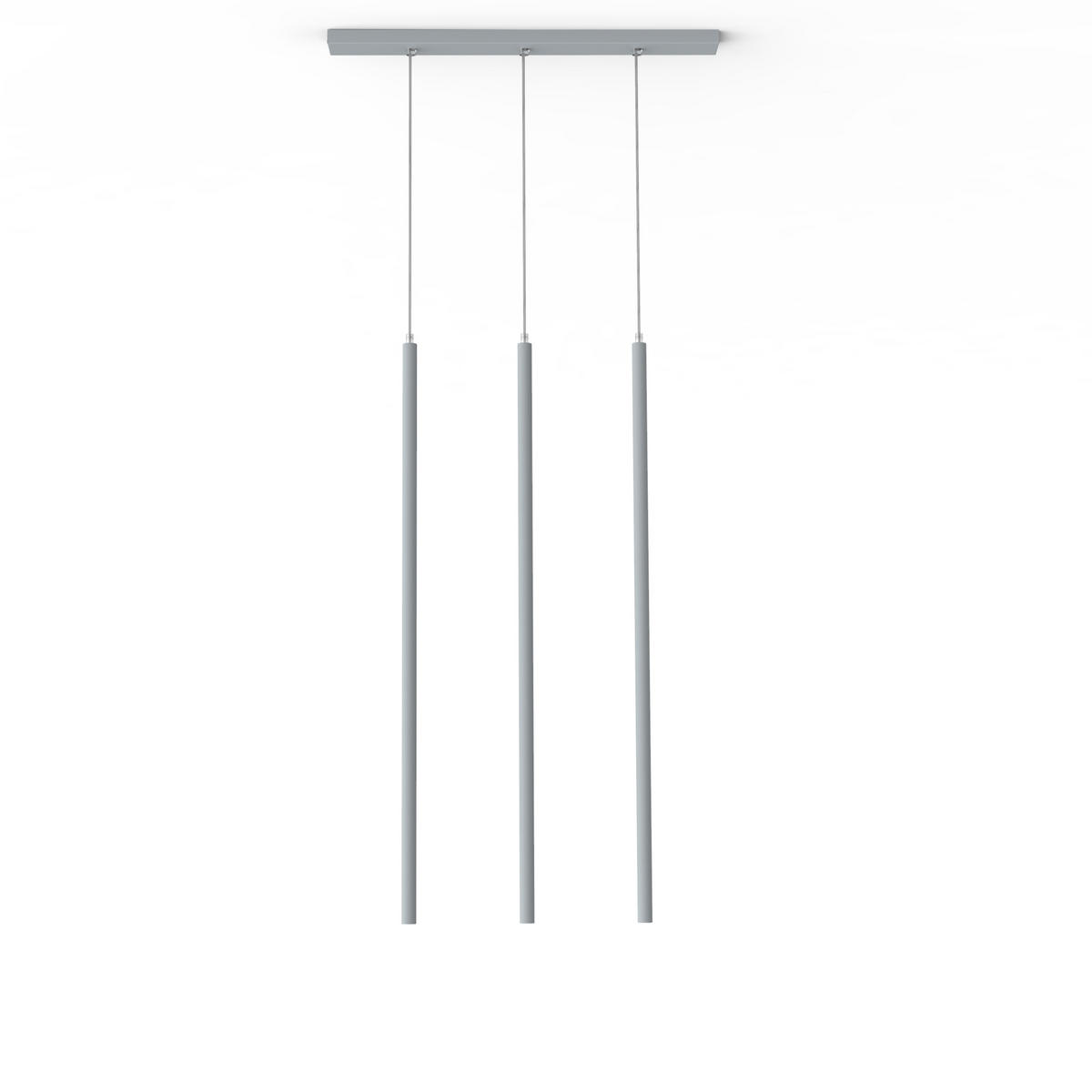 LED-HÄNGELEUCHTE - Grau, Metall (6/70/100cm) - Lumicom