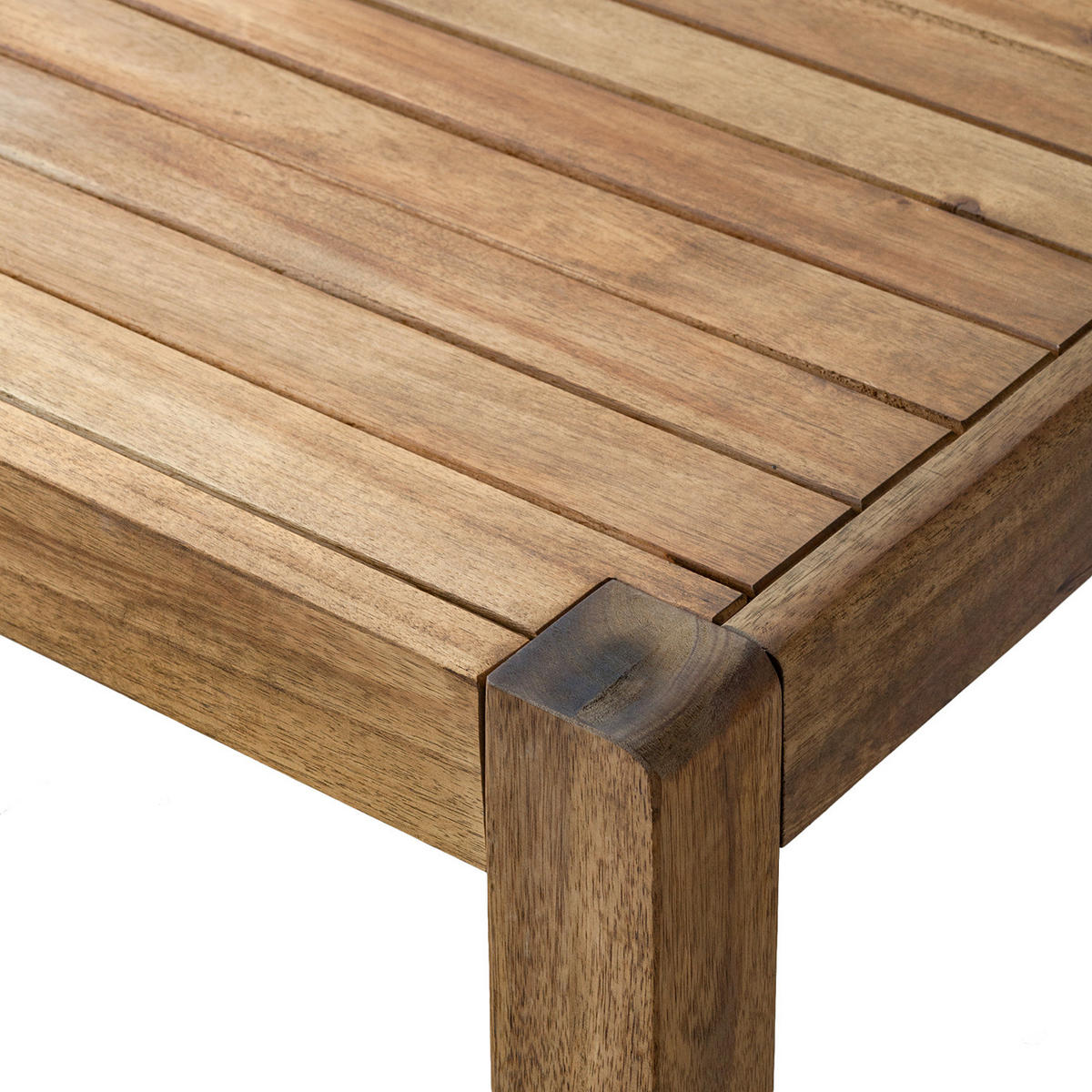 MASSIVER GARTENESSTISCH - Akazie massiv - Braun - Braun/Akaziefarben, Holz (85/160/72cm) - home24