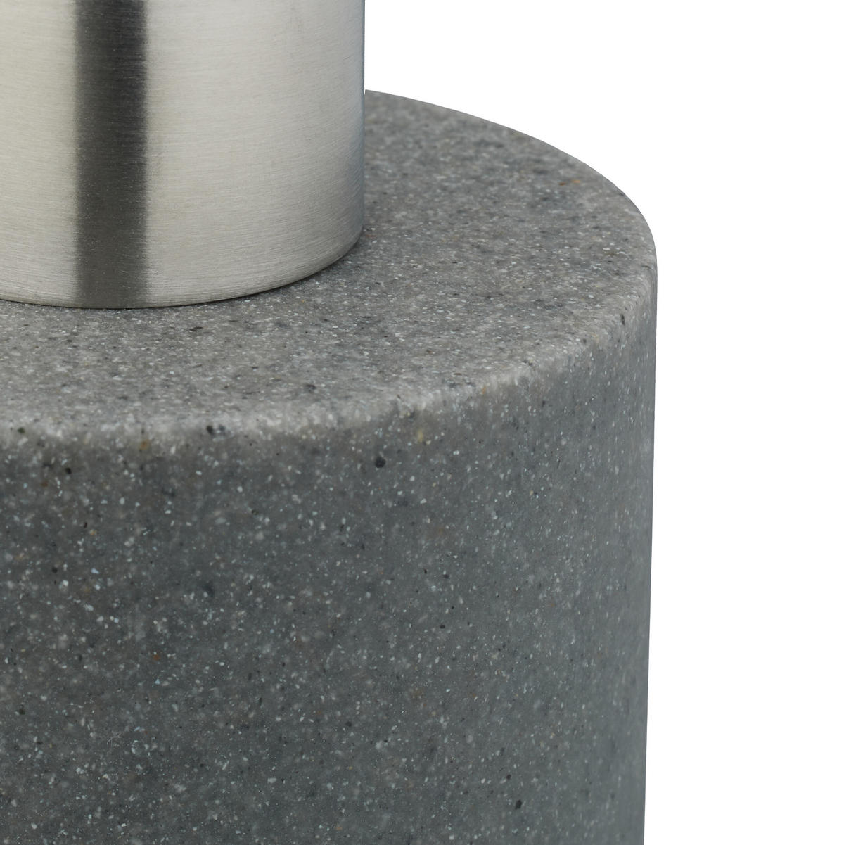 SEIFENSPENDER - Grau, Kunststoff/Metall (7/16.5/8cm) - Relaxdays