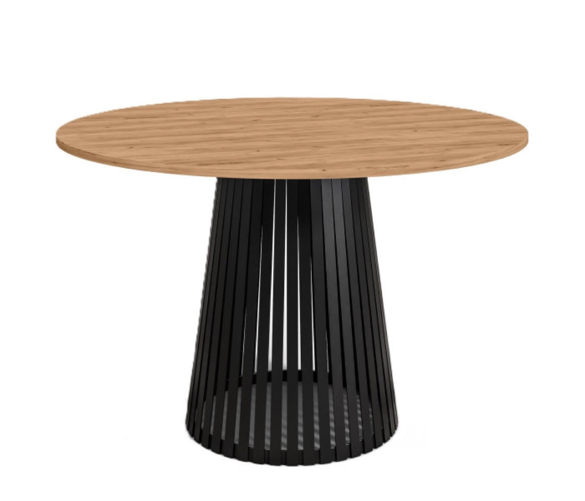 TISCH Golden Craft Eiche VIV Rund 90 cm - Braun, Holzwerkstoff (90/90/76cm) - Sepro Meble