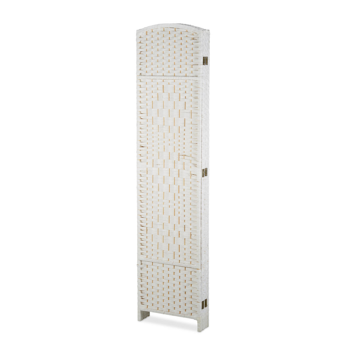 PARAVENT - Weiß, Holz/Papier (240/170/2cm) - Relaxdays