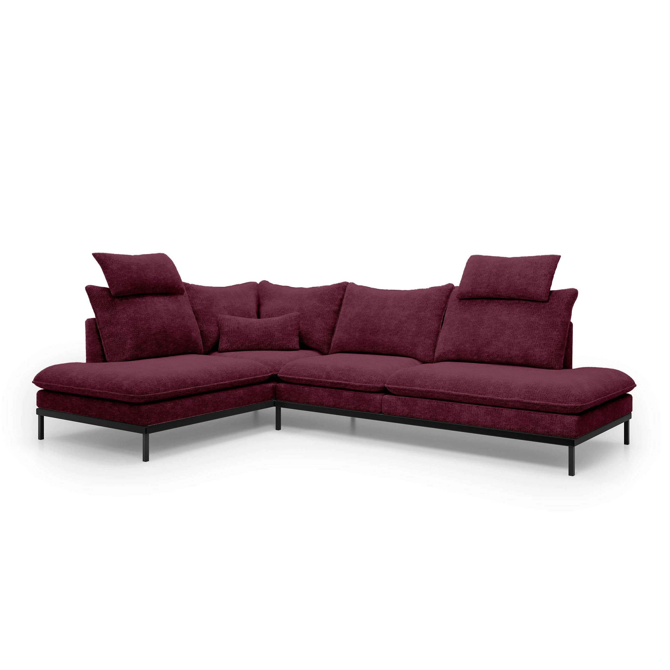 ECKSOFA Leafy Multicolor 293 cm - Multicolor, Textil (293/90/198cm) - Pillovely