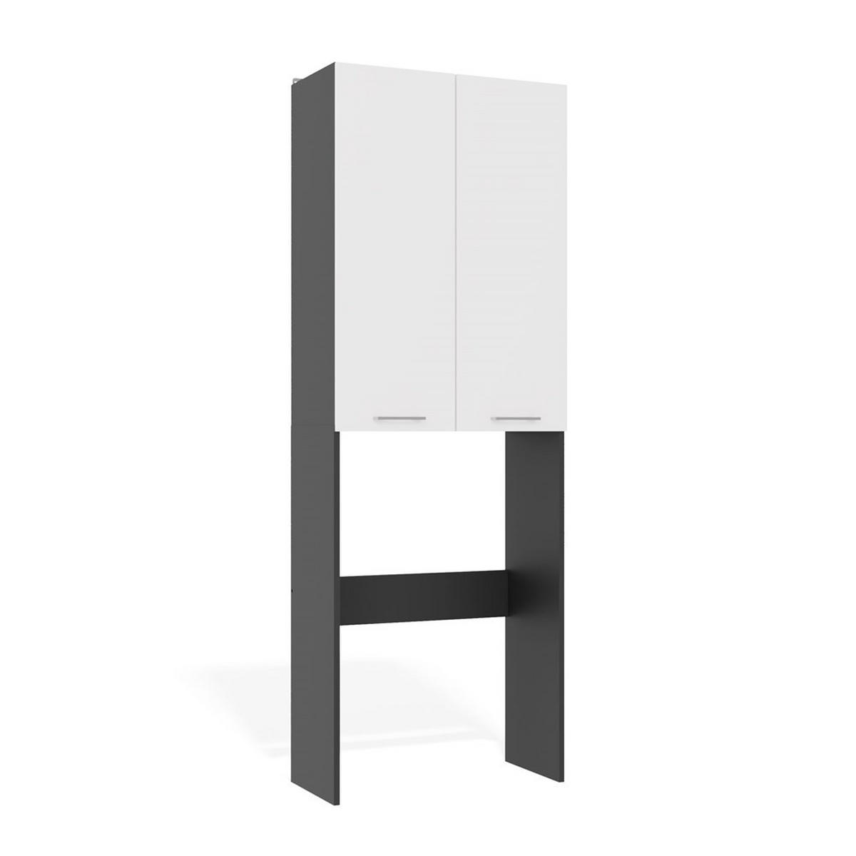 WASCHMASCHINENUMBAUSCHRANK Anthrazit, Weiß 64/180/30 - Anthrazit/Weiß, Holzwerkstoff (64/180/30cm) - RAUMHIRSCH FURNITURE