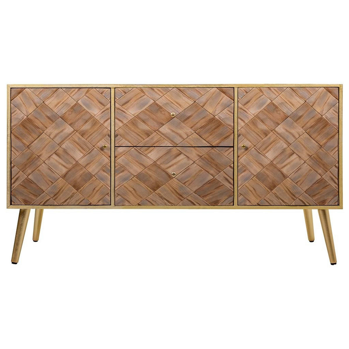 SIDEBOARD aus Holz, Braun 118x41x65 - Braun, Holz (118/65/41cm) - Wanderlust