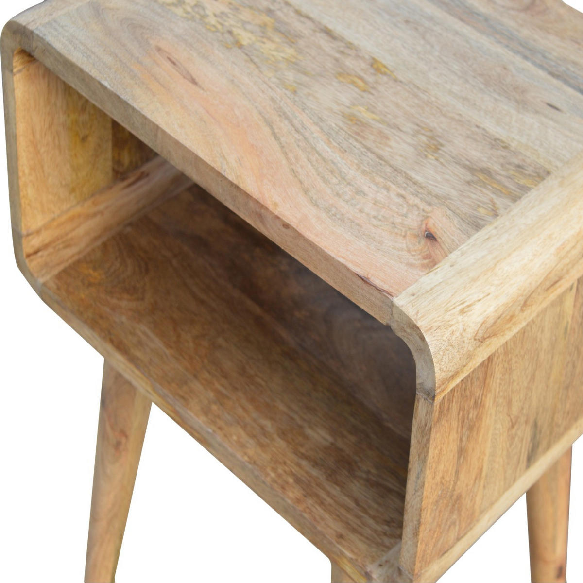NACHTTISCH mit freiem Fach - Messingfarben/Braun, Holz/Metall (45/50/35cm) - Artisan Furniture