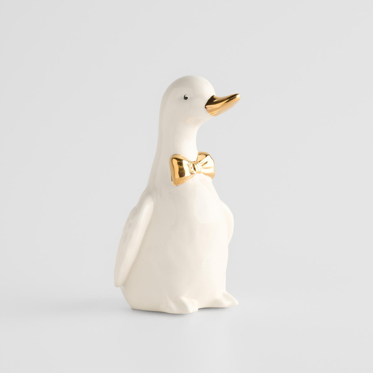 DEKOFIGUR Ducksi - Weiß, Keramik (12.5/20.5/11cm) - home&you