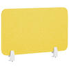 SCHREIBTISCHTRENNWAND 72 x 40 cm Gelb Wally - Gelb, Textil (72/40/2cm) - Beliani