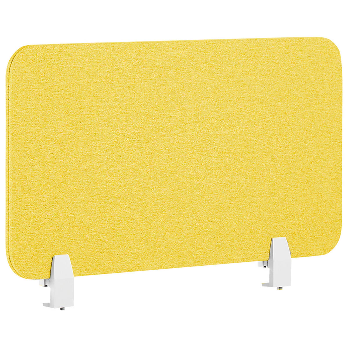 SCHREIBTISCHTRENNWAND 72 x 40 cm Gelb Wally - Gelb, Textil (72/40/2cm) - Beliani