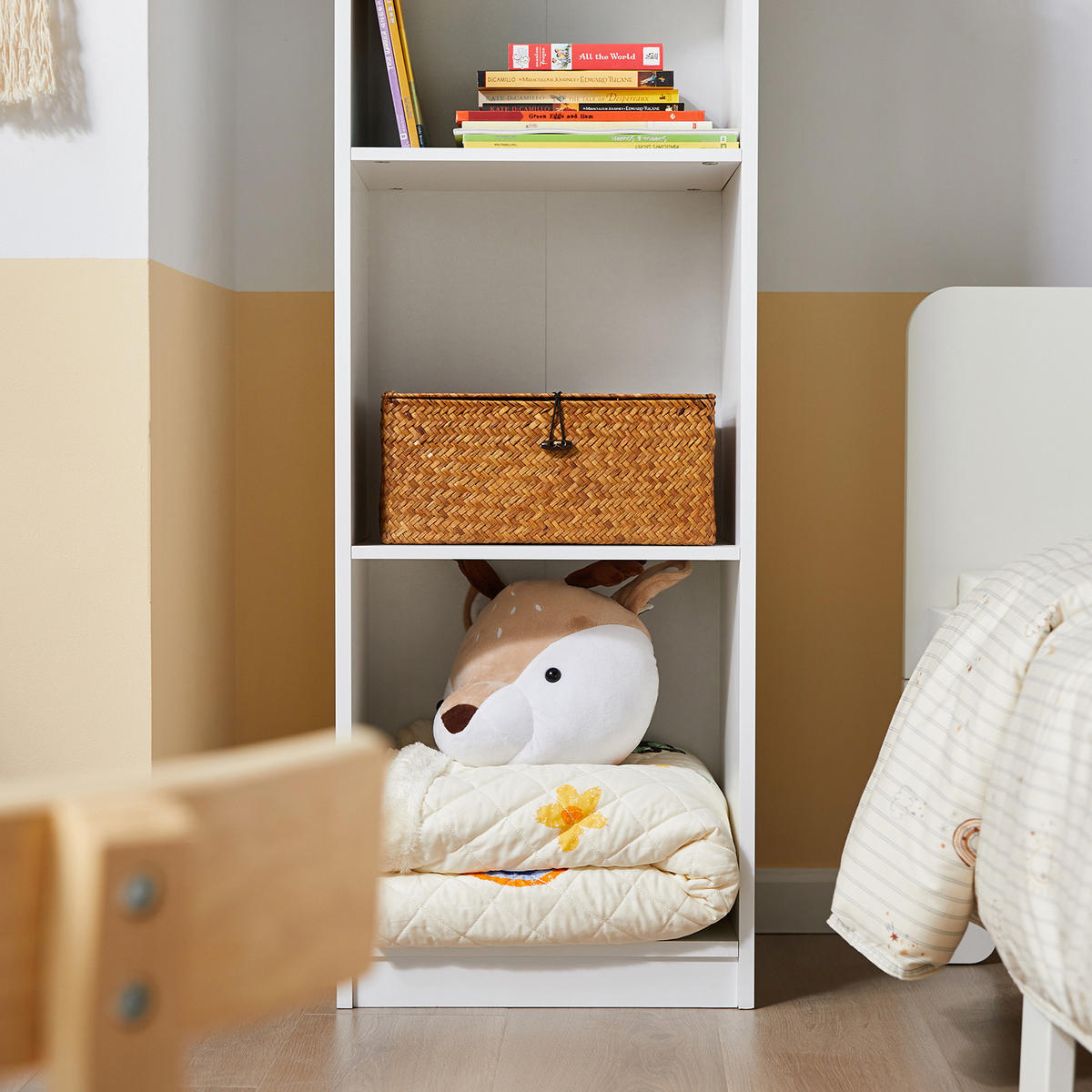 KINDERREGAL Weiß - Weiß, Holzwerkstoff (40/150/30cm) - SoBuy