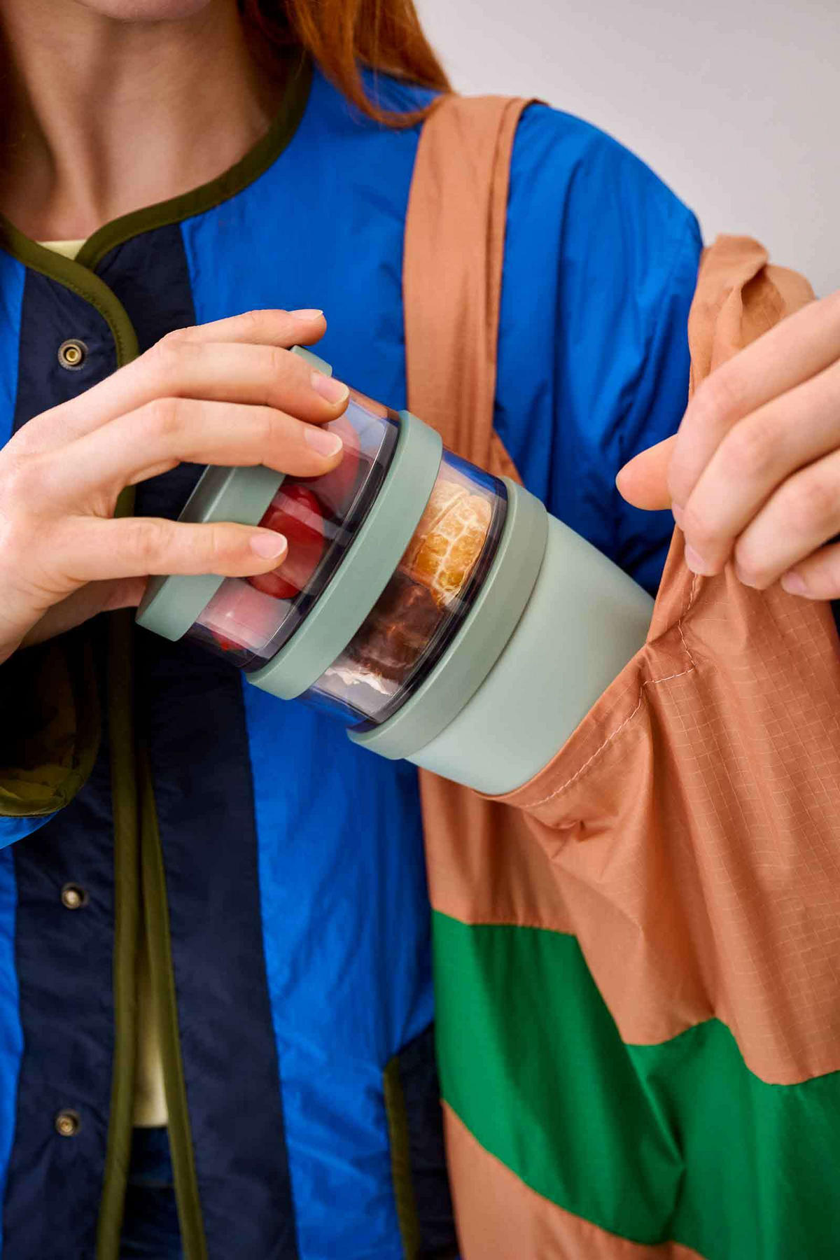 LUNCHPOT Ellipse Vivid Mauve 500 ml + 2x 200 ml - Altrosa, Kunststoff (10.7/20/10.7cm) - Mepal
