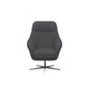 RELAXSESSEL Collection Drehstuhl CUBO – komfortabel, drehbar, modernes Design, 76x97x76 cm, Farbe - Anthrazit/Schwarz, Holz/Textil (76/97/76cm) - DomoHome