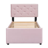 POLSTERBETT PANG-K4T8N2 90/200 cm Rosa - Rosa, Textil - PANGIVO
