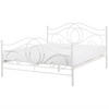 METALLBETT 160/200cm Weiß Lyra - Weiß, Metall (160/200cm) - Beliani