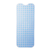 BADEWANNENMATTE - Hellblau, Kunststoff (97/39cm) - Relaxdays