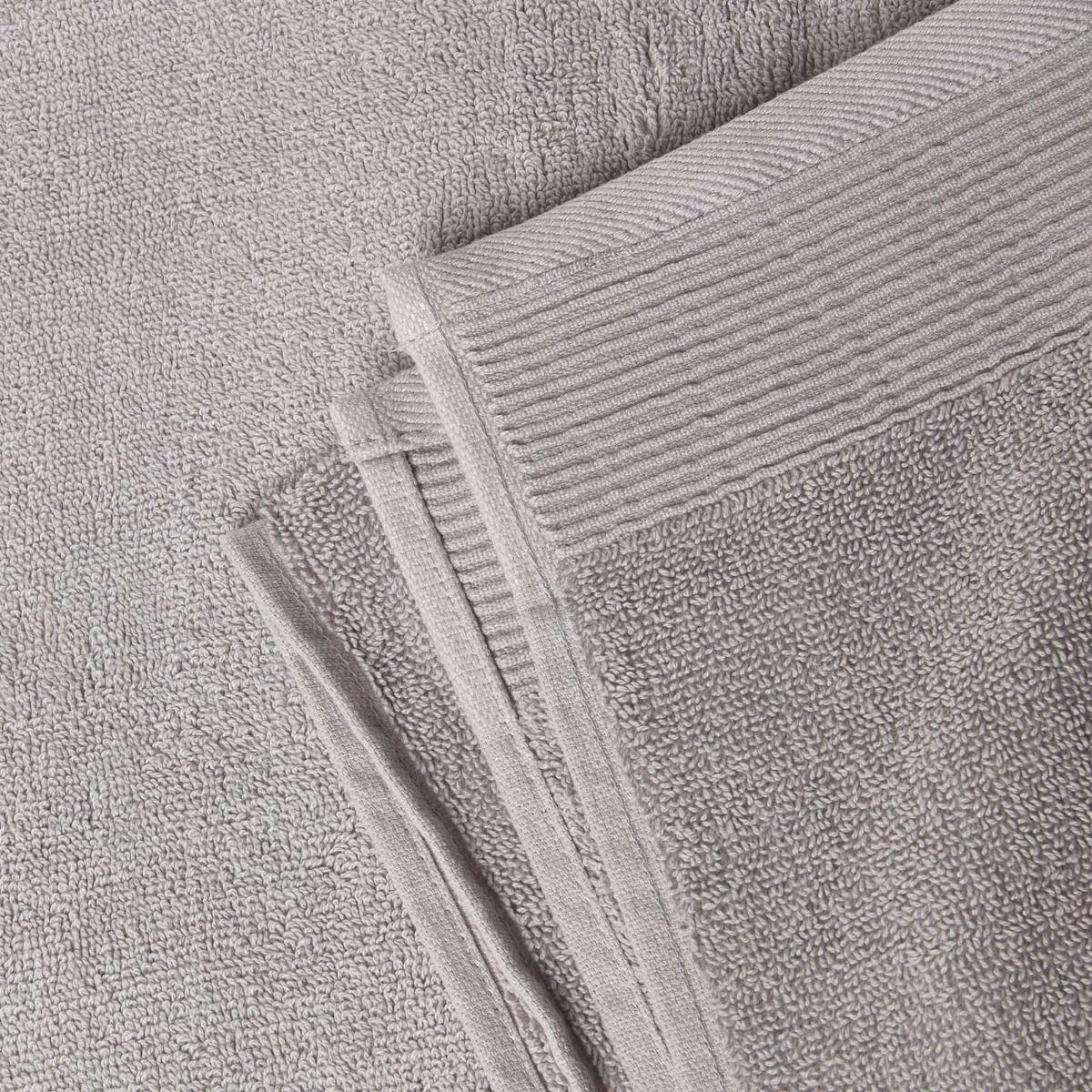 SEIFTUCH Excellence 2er-Set hellgrau 30/30 cm - Hellgrau, Textil (30/30cm) - Homescapes