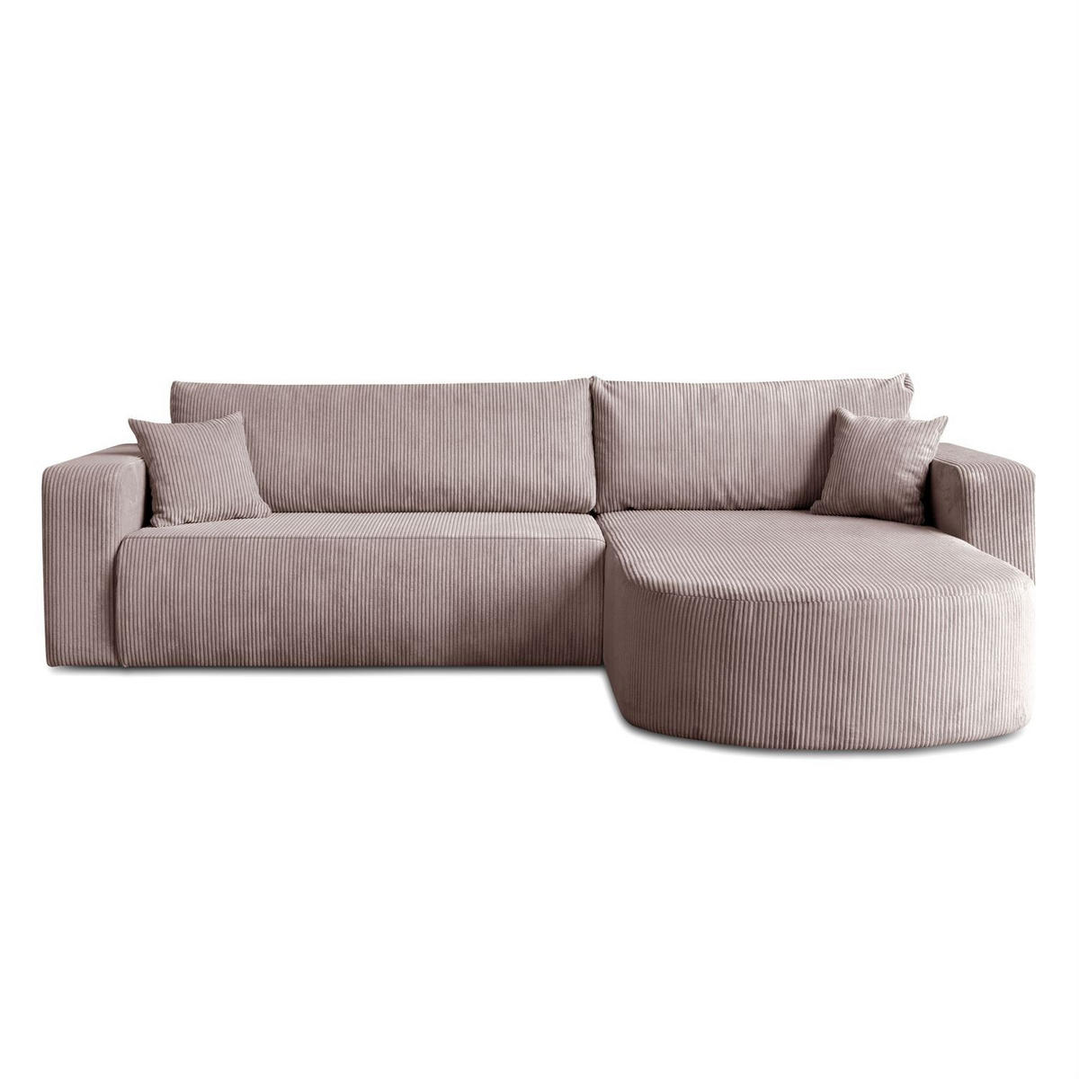ECKSOFA SOPRANO mit Schlafunktion und Stauraum POSO 27 - Rosa, Textil (271/175cm) - Lookway