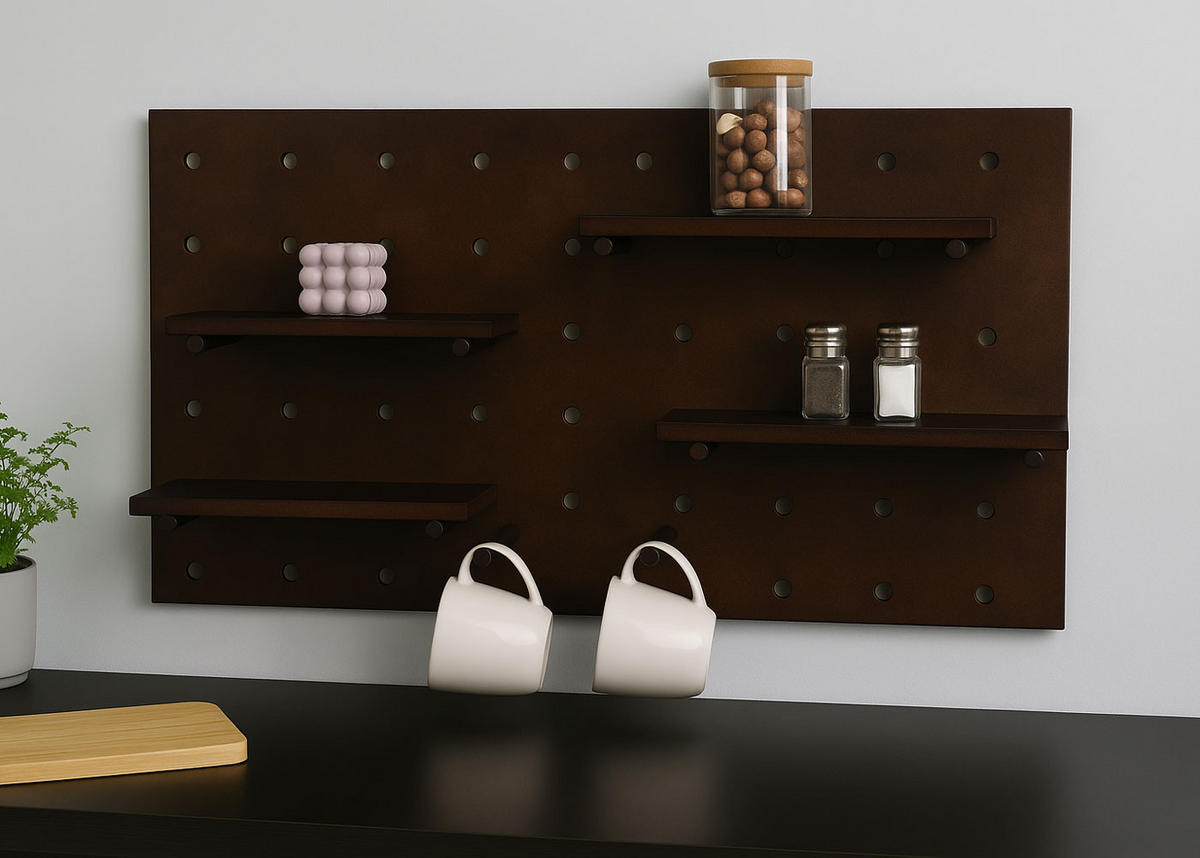 STENSKI PANEL Rjava Kompletna garnitura - rjava, les (50/100/1cm) - MCW