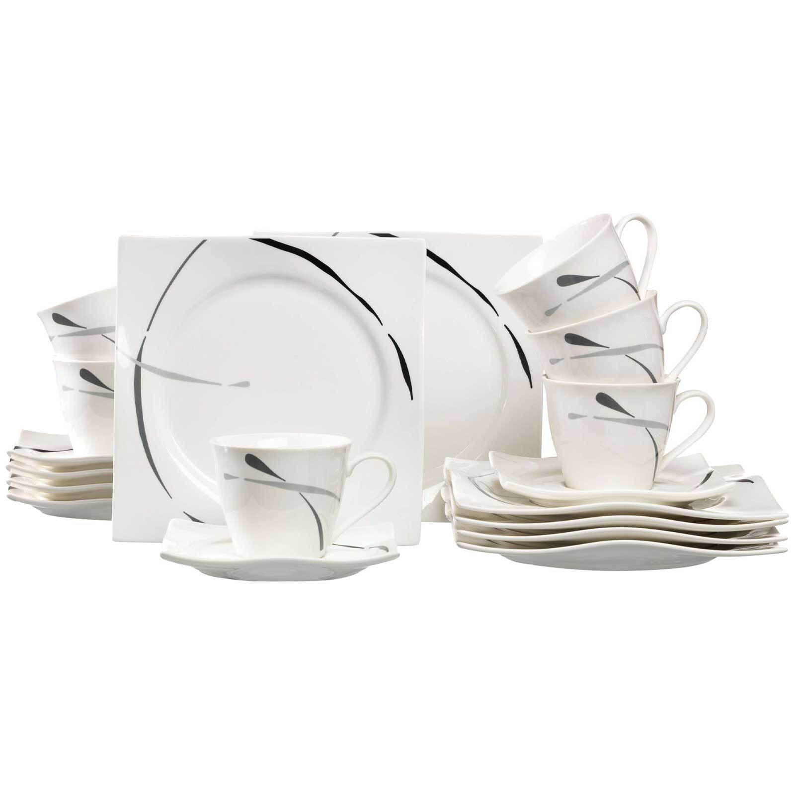 KAFFEESERVICE Dacapo bunt 18er Set - Multicolor, Keramik (22/24/28cm) - Ritzenhoff Breker